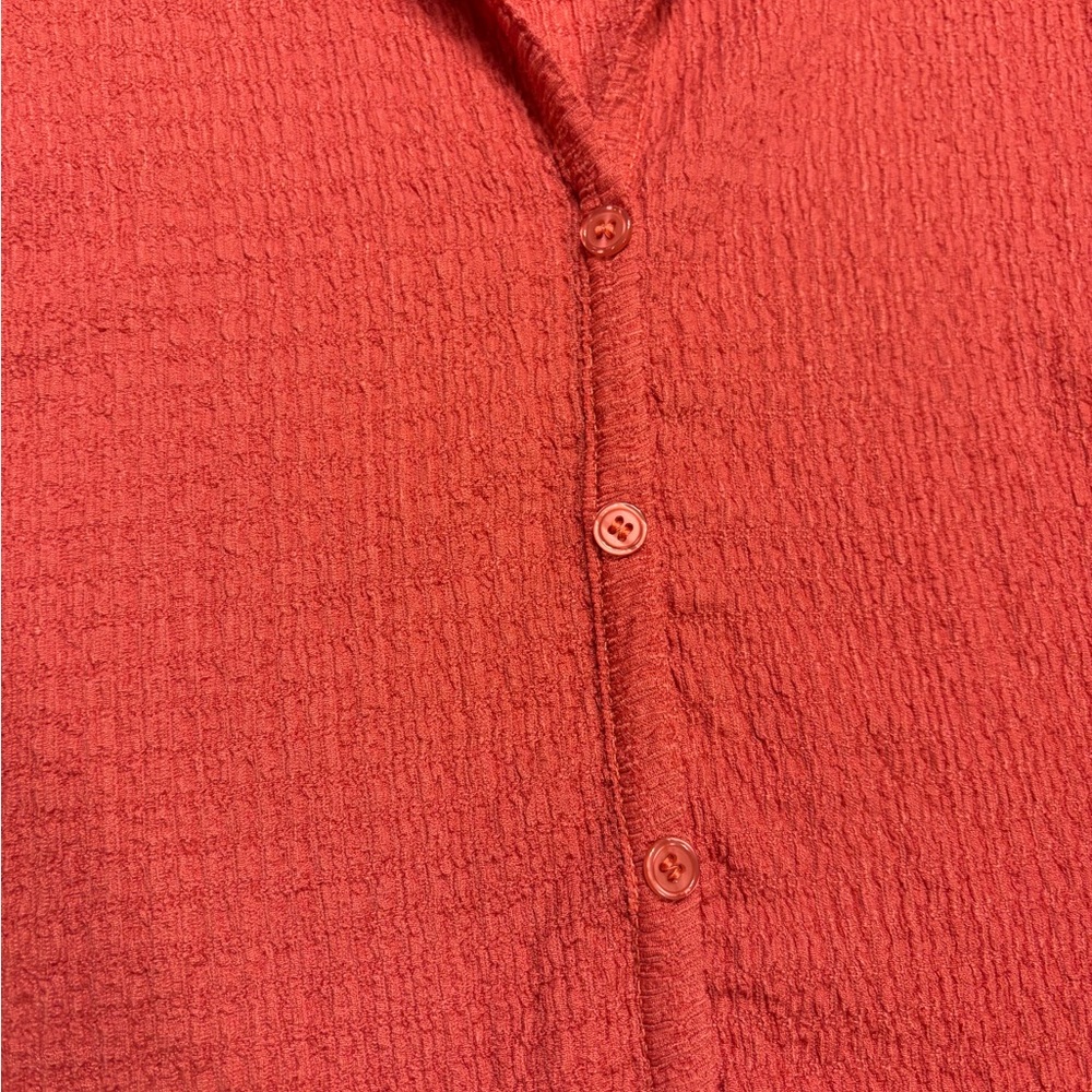 ICON Textured Coral Button-Down Shirt‎ - Picture 4 of 4